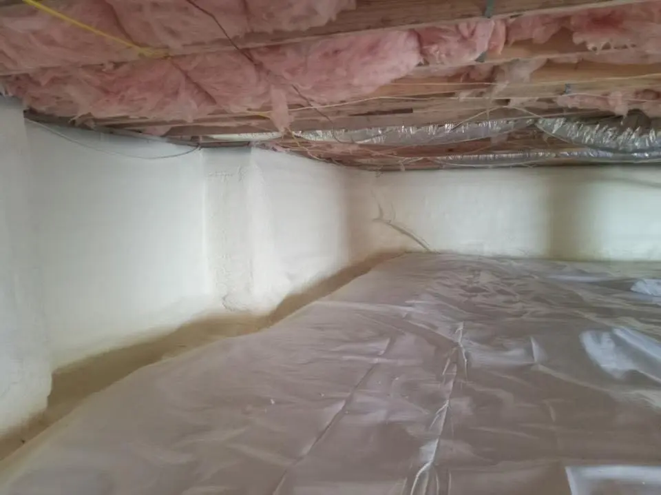 Crawl space encapsulation with closed-cell spray foam for Roof Maintenance in Ellwood City